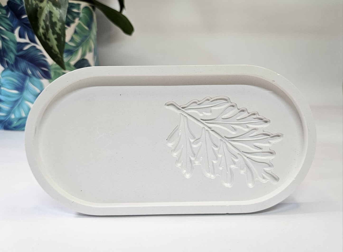 Embossed Leaf Trinket Tray