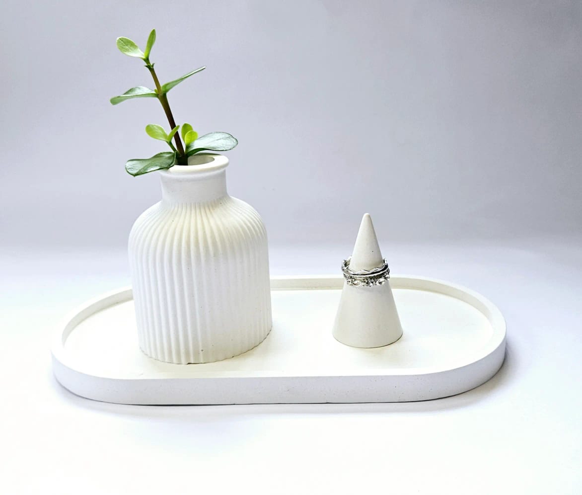 Oval Trinket Tray 3 Piece Set