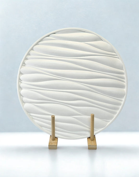 Large Wave Round Tinket Tray