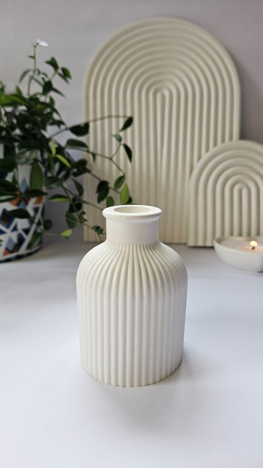 Straight lined Vase